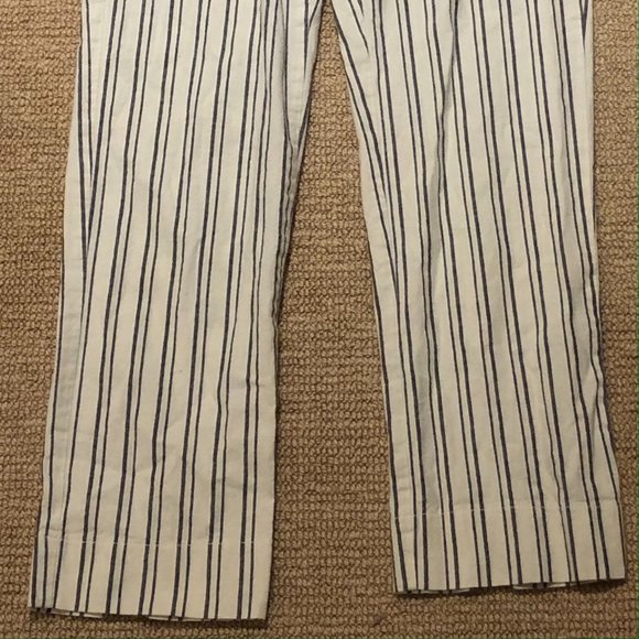 John Galt White and Blue striped pants - Picture 2 of 4